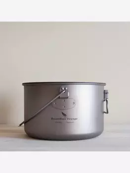 Котелок Boundless Voyage титановый, 1300 мл, Серебряный