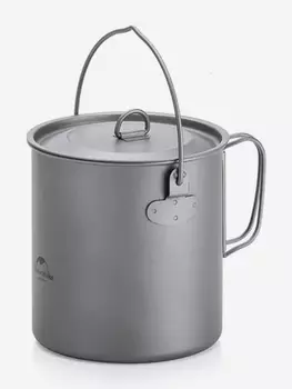 Котелок титановый Naturehike Tdg03 1.25L NH18T303-C, Серый