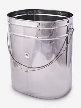 Котелок высокий 13,0 л без крышки Роза ветров, Серебряный