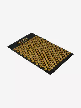 Коврик акупунктурный Нирвана черный, тонкий, классическая серия, Золотой