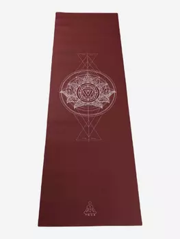 Коврик для йоги Чакра Муладхара красная 185х60х0,45 BODHI, Красный