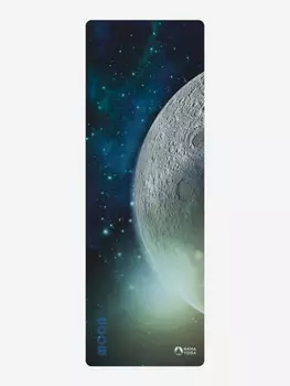 Коврик для йоги, фитнеса и пилатеса Moon Space Collection из микрофибры и каучука, 3,5 мм, Серый