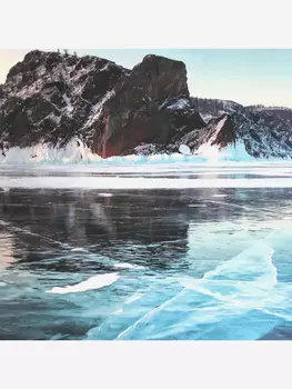 Коврик для йоги, фитнеса и пилатеса Russian spirit Collection БАЙКАЛ из замши и каучука, 3,5 мм BODHI, Голубой