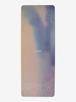 Коврик для йоги и фитнеса Kama, каучук, микрофибра, Фиолетовый