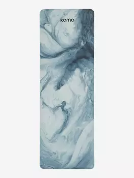 Коврик для йоги и фитнеса Kama, TPE, микрофибра, Серый