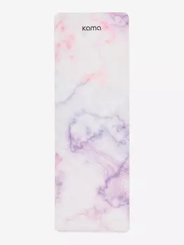 Коврик для йоги и фитнеса Kama, TPE, микрофибра, Белый