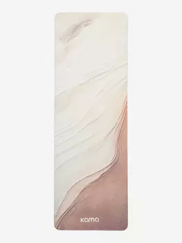 Коврик для йоги и фитнеса Kama, TPE, микрофибра, Бежевый