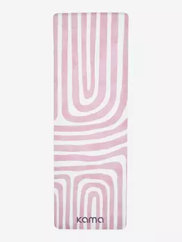 Коврик для йоги и фитнеса Kama, TPE, микрофибра, Розовый