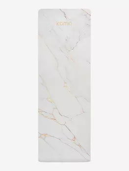 Коврик для йоги и фитнеса Kama, TPE, микрофибра, Белый