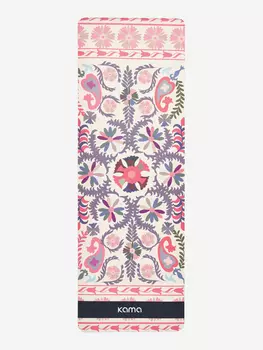 Коврик для йоги и фитнеса Kama, TPE, микрофибра, Розовый