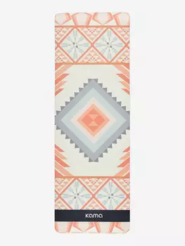 Коврик для йоги и фитнеса Kama, TPE, микрофибра, Оранжевый