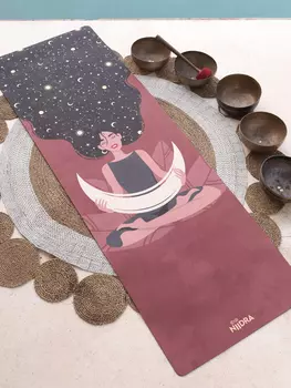 Коврик для йоги NiiDRA Лея классический, Коричневый