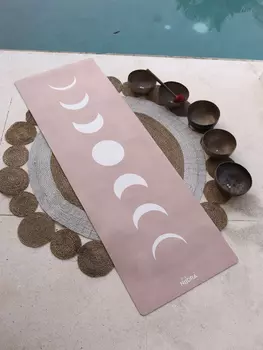 Коврик для йоги NiiDRA Новолуние классический, Бежевый