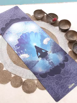 Коврик для йоги NiiDRA Шива классический, Синий