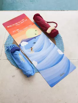 Коврик для йоги NiiDRA Создать себя классический, Красный