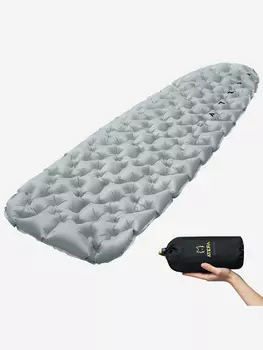 Коврик надувной 1903 ULTRALIGHT 450, 186х53х7, Серый