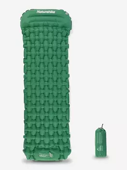 Коврик надувной Naturehike FC-12 с насосом CNK2300DZ0001 зеленый, Зеленый