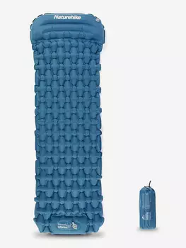 Коврик надувной Naturehike FC-12 с насосом CNK2300DZ0001 голубой, Голубой