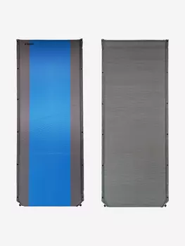 Коврик самонадувающийся CAMPER WIDE MAT, 200х81х5 см, серый/синий, Серый