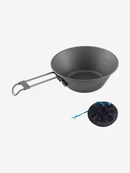 Ковшик со складными ручками KingCamp 300ml Titanium Sierra cup, Серебряный