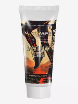 Крем-бальзам с нафталаном WowMan для вен. Крем с нафталанской нефтью для ног венотонизирующий, Черный