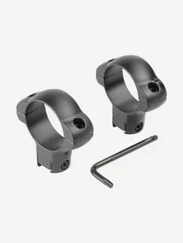 Крепление Veber SR-3002NH,30мм, высокое, (на планку .22/AIR GUN), Черный