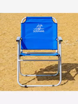 Кресло-шезлонг DOLPHINS алюминий 22 мм, синий Кедр, Синий