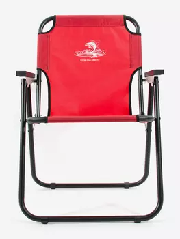 Кресло-шезлонг сталь 22 мм, красный Кедр, Красный