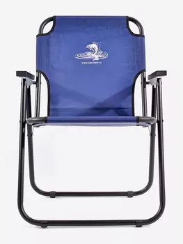 Кресло шезлонг синий сталь 22 мм, Кедр, Синий