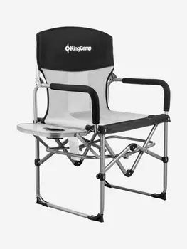 Кресло складное 3824 Portable Director Chair cталь, черный/серый, 83x50x92, Черный