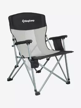 Кресло складное 3825 Hard Arm Chair cталь, 59х83х95см, черный-серый, Черный