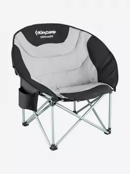 Кресло складное 3989 Deluxe MOON Chair сталь, 86х69х40/80см, черный-серый, Черный