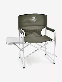 Кресло складное Кедр алюминий 22 мм со столиком Кедр, Зеленый