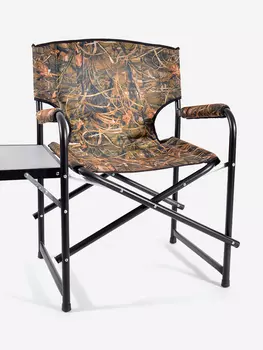 Кресло складное SUPERMAX CAMO Алюминий со столиком (пластик) Кедр, Мультицвет