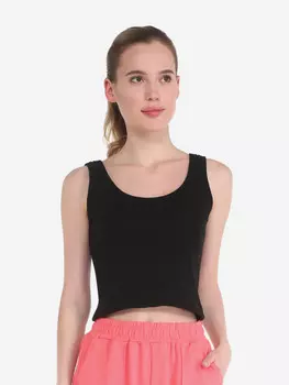 Кроп - топ CALZETTI (хлопок), Черный