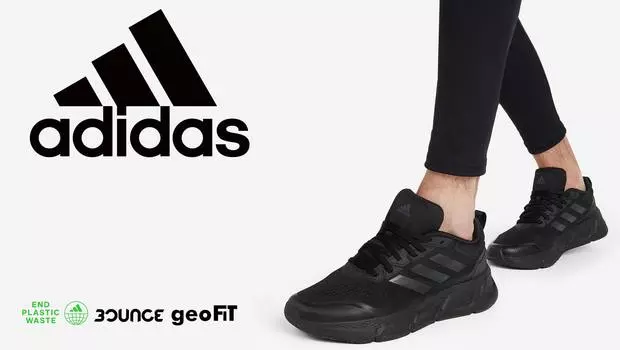 Кроссовки мужские adidas Questar, Черный, размер 39