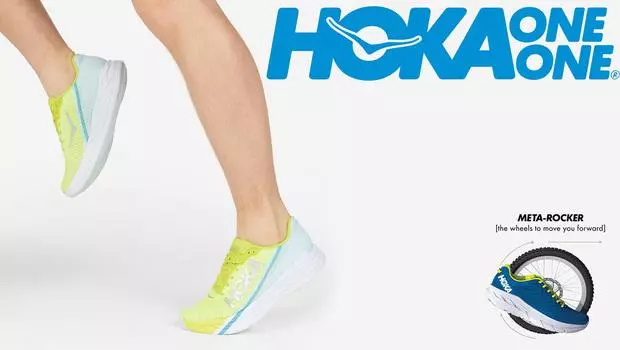 Кроссовки мужские HOKA ONE ONE Rocket X, Желтый, размер 44.5