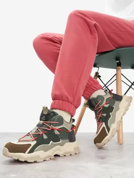 Кроссовки утепленные женские Demix Trailish Mid, Зеленый