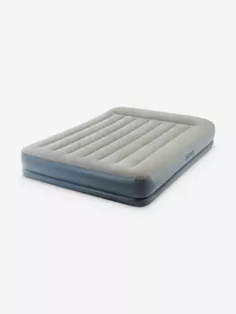 Кровать надувная 64118 PILLOW REST MID-RISE, Queen, 152х203х30 см, с насосом 220В, Бежевый