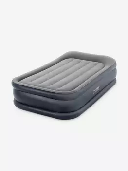 Кровать надувная 64132 DELUXE PILLOW REST RAISED BED, Twin, 99х191х42 см, с насосом 220В, Серый