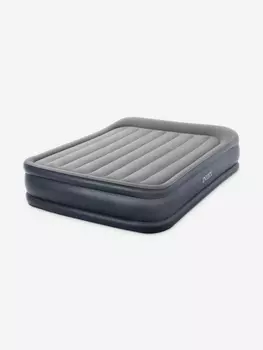 Кровать надувная 64136 DELUXE PILLOW REST RAISED BED, Queen, 152х203х42 см, с насосом 220В, Серый