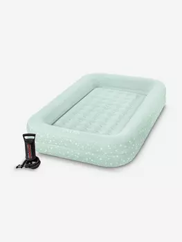 Кровать надувная детская Intex KIDZ TRAVEL, 2-в-1, 107х168х25 см, с ручным насосом, Зеленый