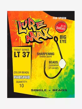 Крючки для рыбалки LureMax Trout LT37 Phospho ( упк. по 10шт.), Белый