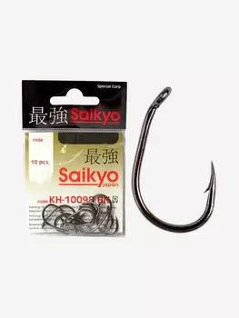 Крючки для рыбалки одинарные Saikyo KH-10098 Clever Carp BN ( 1 упк. по 10шт.), Черный