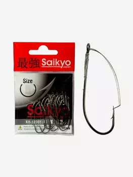 Крючки для рыбалки одинарные Saikyo KH-12001 BN ( 1 упк. по 10шт.), Серый