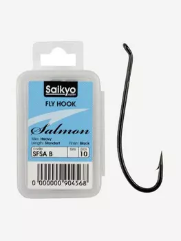Крючки для рыбалки одинарные Saikyo KH-71590 Salmon BN ( упк. по 10шт.), Серый