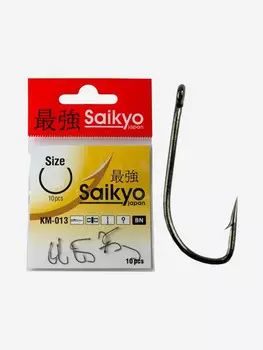 Крючки для рыбалки одинарные Saikyo KM-013 Reliable Feeder BN ( 1 упк. по 10шт.), Серый
