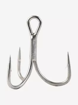 Крючки для рыбалки Stinger PowerGrip STH-46TN, # 05, (6шт), тройник, Серебряный