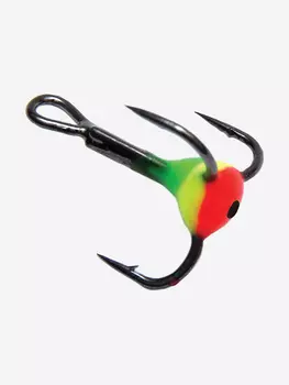 Крючок для рыбалки (тройник) Stinger Owner с каплей ST36 №08 FT, (1 упаковка по 10 штук), Красный