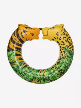 Круг для плавания Bestway 36360 "Джунгли" (109x89см), Оранжевый